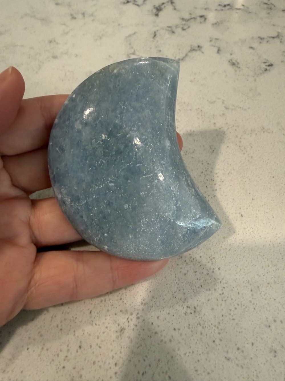 Celestite Crescent Moon